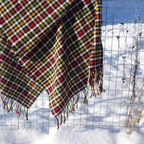 Halliste sõba, Paistu sõba, villane ruuduline õlakate.